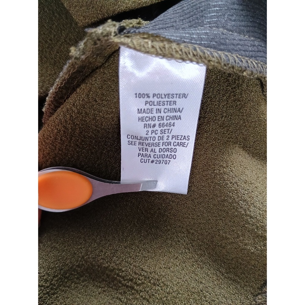 Studio One Petite 16 Olive Green Blazer Jacket Open Front 3/4 Sleeve NWT - Picture 6 of 9